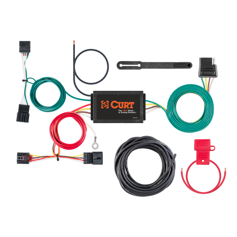 CURT 56380 Vehicle-Side Custom 4-Pin Trailer Wiring Harness, Fits Select Volkswagen Beetle
